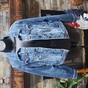 Jou Jou Medium Wash Denim Jacket